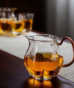 Chén tống thủy tinh cao cấp dáng lục phương làm chuyên trà 250ml đẹp.