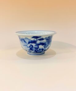 Chén sứ Cảnh Đức men Thanh Hoa Sơn Thủy CS85