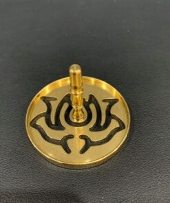 Khuôn tạo hình trầm bột bằng đồng vàng hình hoa sen đẹp PKT02.