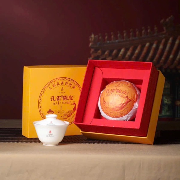 Phổ nhĩ Trần Bì cao cấp chính hãng Thất Thái Khổng Tước 500g PNC21