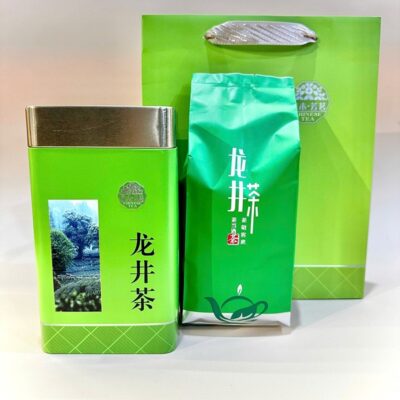 Trà long tỉnh hàng châu thượng hạng thơm ngon hộp đẹp 200g LT204.