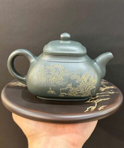 ấm tử sa đất cũ nguyên khoáng lục nê thủ công tứ phương đẹp 280ml ATS76.