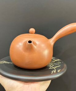 Ấm tử sa nê hưng dáng đường vũ quai ngang thủ công đẹp 350ml AKC104.