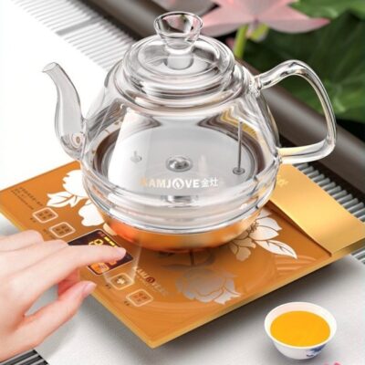 Bếp trà điện đun nước pha trà tự động bơm bên trong siêu thủy tinh cao cấp KamJove H7.
