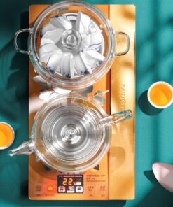 bộ bàn trà điện đun nước pha trà tự đông bơm bên trong thủy tinh KamJove H9.