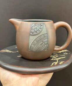 Chén tống tử sa nê hưng làm chuyên trà họa tiết trống đồng 250ml CT74.