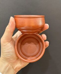 Chén tử sa đất cũ nguyên khoáng chuẩn khắc bát nhã kinh 100ml làm ly trà chủ đẹp.