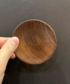 Lót chén trà gỗ gụ dáng tròn kê ly trà đẹp 8cm LC35.