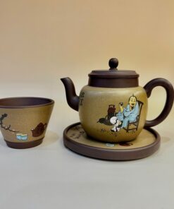 nguyên khoáng đất cũ tư đình họa thần trà kèm 1 chén ATS91