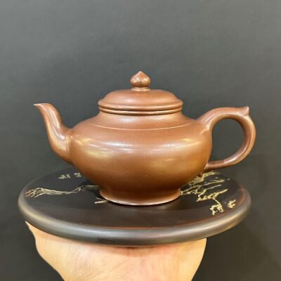 Ấm tử sa tiêu anh đất cũ nghi hưng chuẩn thủ công đẹp 280ml pha trà ngon.
