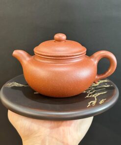 Ấm tử sa đất cũ nguyên khoáng long huyết sa dáng biển phúc 280ml ATS176