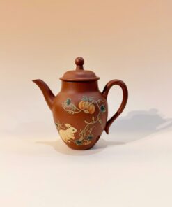 Ấm tử sa Nghi Hưng chu nê cung đăng họa thỏ ngọc 180ml ATS201