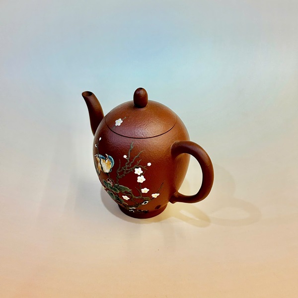 Ấm tử sa Nghi Hưng chu nê cung đăng họa báo xuân 170ml ATS202 - Ảnh 3