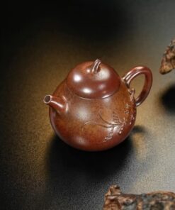 Ấm tử sa nguyên khoáng đất cũ Hoả Biến Cà Đoạn Cành Mai 200ml ATS223