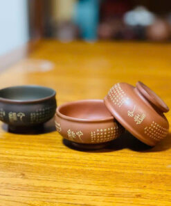 Chén tử sa Nê Hưng hỏa biến " Bát Nhã Tâm Kinh"  CNH04