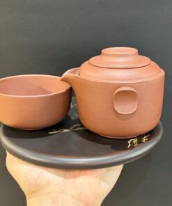 Ấm pha trà tử sa dạng đơn giản mang đi du lịch AS27
