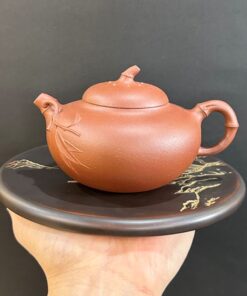 Ấm tử sa đất cũ nguyên khoáng dáng trúc đoạn thủ công đẹp 230ml pha trà ngon