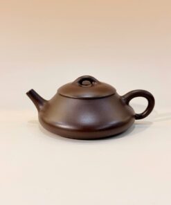 Ấm tử sa nguyên khoáng đất cũ thủ công dáng văn đán nhỏ đẹp 120ml ATS235