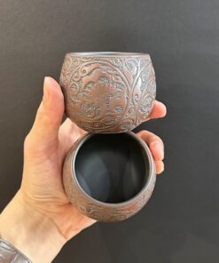 Ly trà chủ tử sa nê hưng cao cấp phỏng cổ như ý dáng to đẹp 120ml CNH68