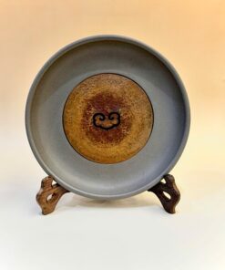 Đế ấm trà dưỡng ấm tử sa nguyên khoáng đoàn nê đất cũ nắp đồng DC98