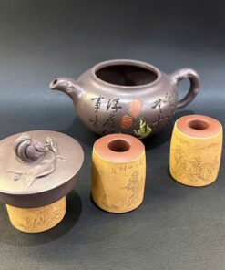 Gác nắp ấm tử sa nguyên khoáng đất cũ thủ công đẹp DC84.