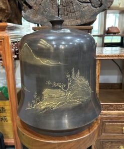 Hũ đựng trà lên men tử sa nê hưng thủ công dáng chuông cỡ lớn HT50