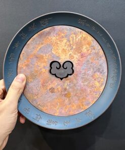 Thuyền trà dưỡng ấm tử sa nguyên khoáng đất cũ nắp đồng cổ đẹp DC98