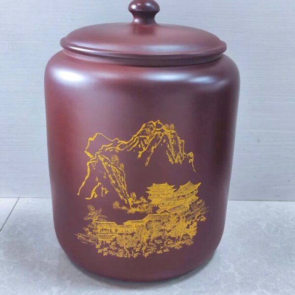 Hũ đựng bánh trà phổ nhĩ tròn cỡ lớn để được nhiều bánh HT50.