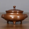 Lư đốt trầm đồng nguyên chất thủ công cao cấp dáng đỉnh LD51