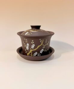 Chén khải tử sa nguyên khoáng đất cũ đáy tào thanh thủ công chim hoa 200ml AS33