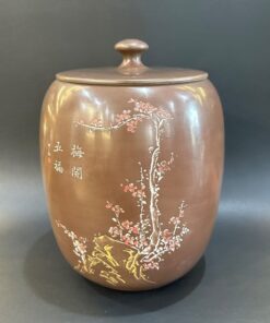 Hũ bảo quản trà lên men tử sa nê hưng hỏa biến mai lan cúc trúc cỡ lớn HT96