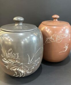 Hũ đựng trà tử sa nê hưng hỏa biến thủ công đẹp bảo quản trà lên men HT95