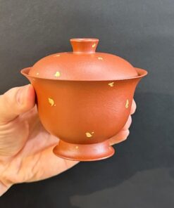 Tiềm trà tử sa nguyên khoáng đất cũ chu nê thủ công làm chén khải đẹp 150ml AS31