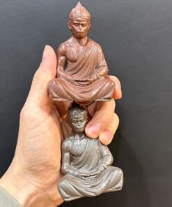 Tượng mỹ hầu vương thiền gốm nê hưng cỡ nhỏ bày bàn trà đẹp TS41