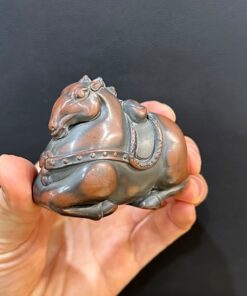 Tượng tử sa nê hưng mini hình ngựa đẹp bày bàn trà TS32