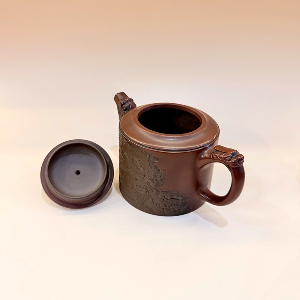 Ấm pha trà nê hưng cao cấp kỳ lân dáng đức trung đẹp 330ml AKC237 - Ảnh 4