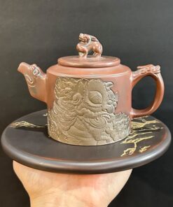 Ấm pha trà nê hưng cao cấp kỳ lân dáng đức trung đẹp 330ml AKC237