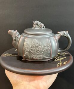 Ấm trà cao cấp tứ phương nê hưng hỏa biến nghê tọa đỉnh đẹp 350ml AKC184