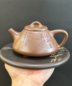 Ấm tử sa nguyên khoáng đất cũ nghi hưng thạch biều trúc 240ml ATS270