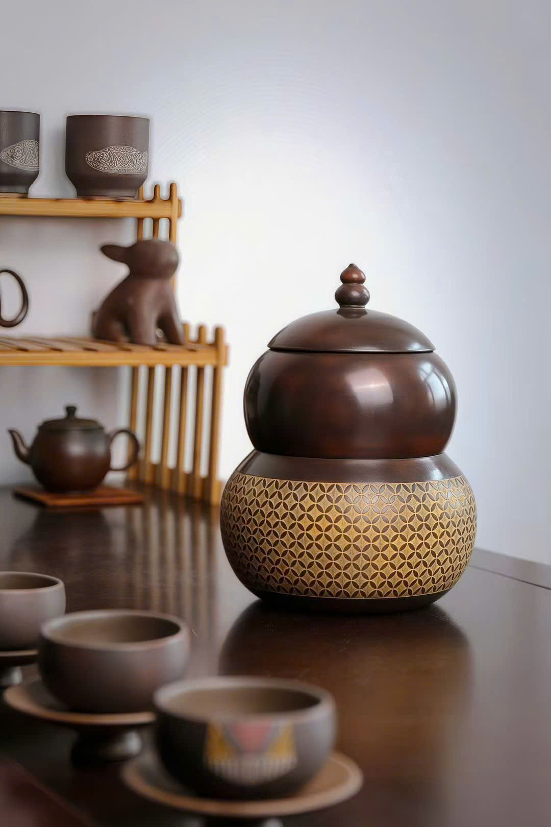 Hũ tử sa Nê Hưng dáng hồ lô Kim tiền HT21 - Ảnh 3