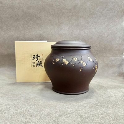 Hũ đựng trà tử sa nguyên khoáng đất cũ đáy tào thanh thủ công đẹp 800ml bảo quản trà thơm.