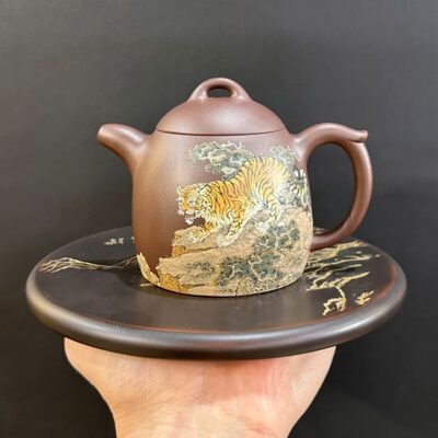 Ấm tử sa cao cấp hàng nghệ nhân Lý Kim Cường thủ công 250ml ATS286