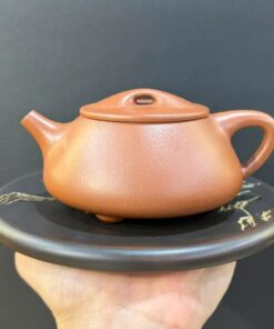 Ấm tử sa đất cũ nguyên khoáng thủ công dáng thạch biều đẹp 240ml ATS237