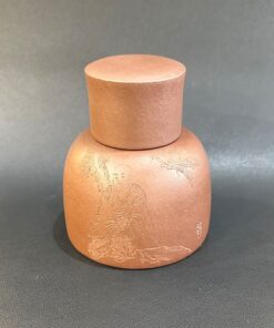 Hũ trà tử sa đất cũ nguyên khoáng đáy tào thanh nắp khít cỡ nhỏ 280ml HT21