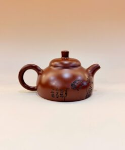 Ấm pha trà đẹp gốm nê hưng dáng văn đán thủ công cao cấp 220ml AKC285