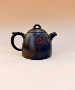 Ấm Nê Hưng hỏa biến tần quyền khắc hoa hồng 250ml AKC297.