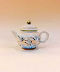 Ấm sứ cảnh đức cao cấp vẽ tay "Hải Thượng Tiên Hạc" 280ml AS68