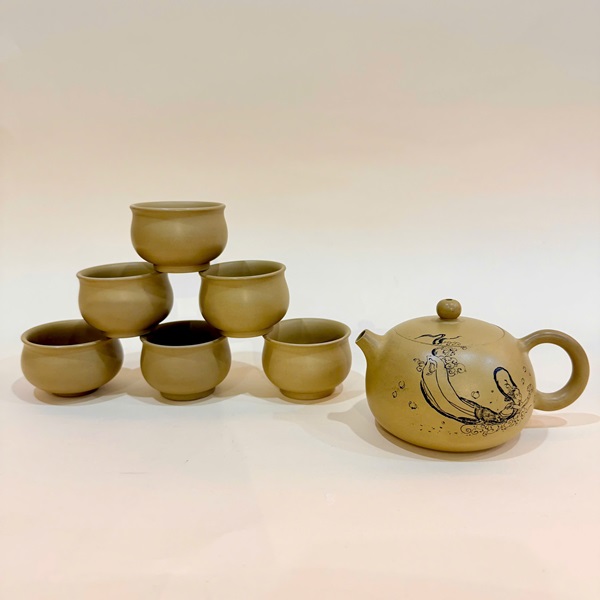 Bộ ấm trà tây thi cao cấp gốm nê hưng thủ công đẹp kèm hộp BAT203