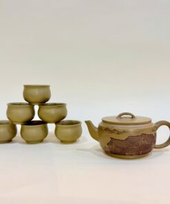 Bộ ấm chén gốm nê hưng cao cấp khắc phố đẹp kèm hộp BAT208