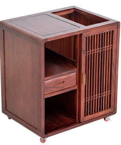 Bàn trà di động bằng gỗ thịt cửa trượt đẹp cao 69cm.